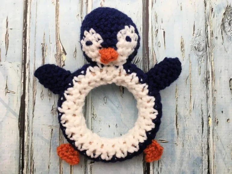 Penguin Baby Rattle – Free Crochet Pattern