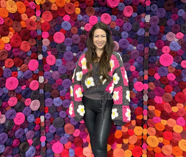 Crochet Flower Power Wrap Cardigan