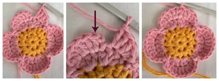 Simple Crochet Flower Lookatwhatimade