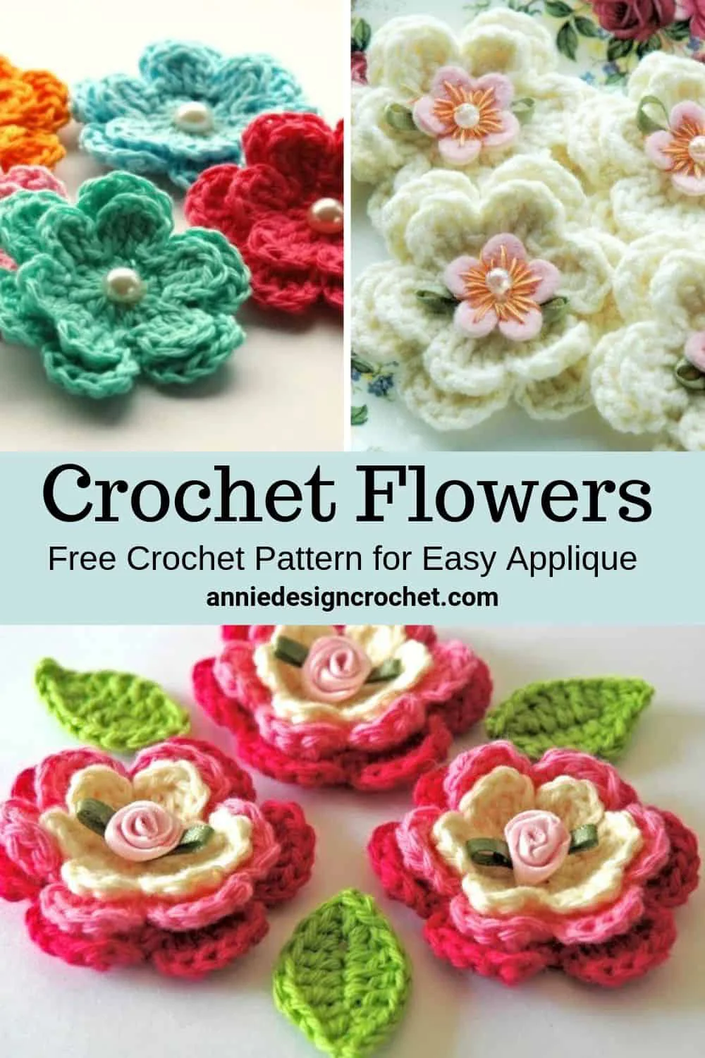 crochet flowers free pattern