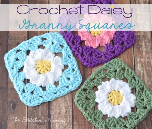 Crochet Daisy Granny Squares