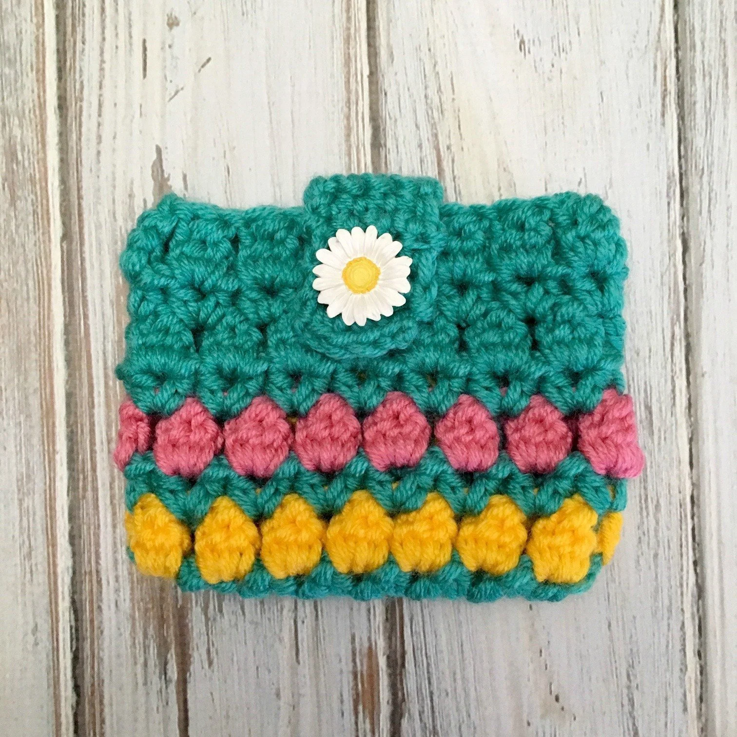 Learn to crochet this quick and easy project with the free pattern for the Summer Fun Coin Purse