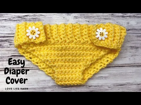 How to Crochet a Diaper Cover (Easy Free Pattern)